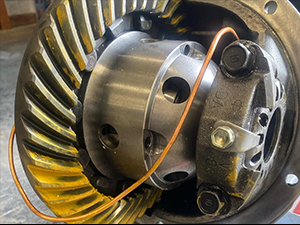 Toyota Land Cruiser third member disassembled.