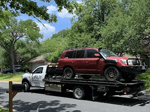Toyota Land Cruiser FJ 40 in the shop.